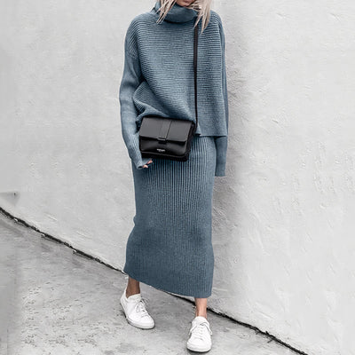 Modisches Pullover-Rock-Set für Frauen - Anita