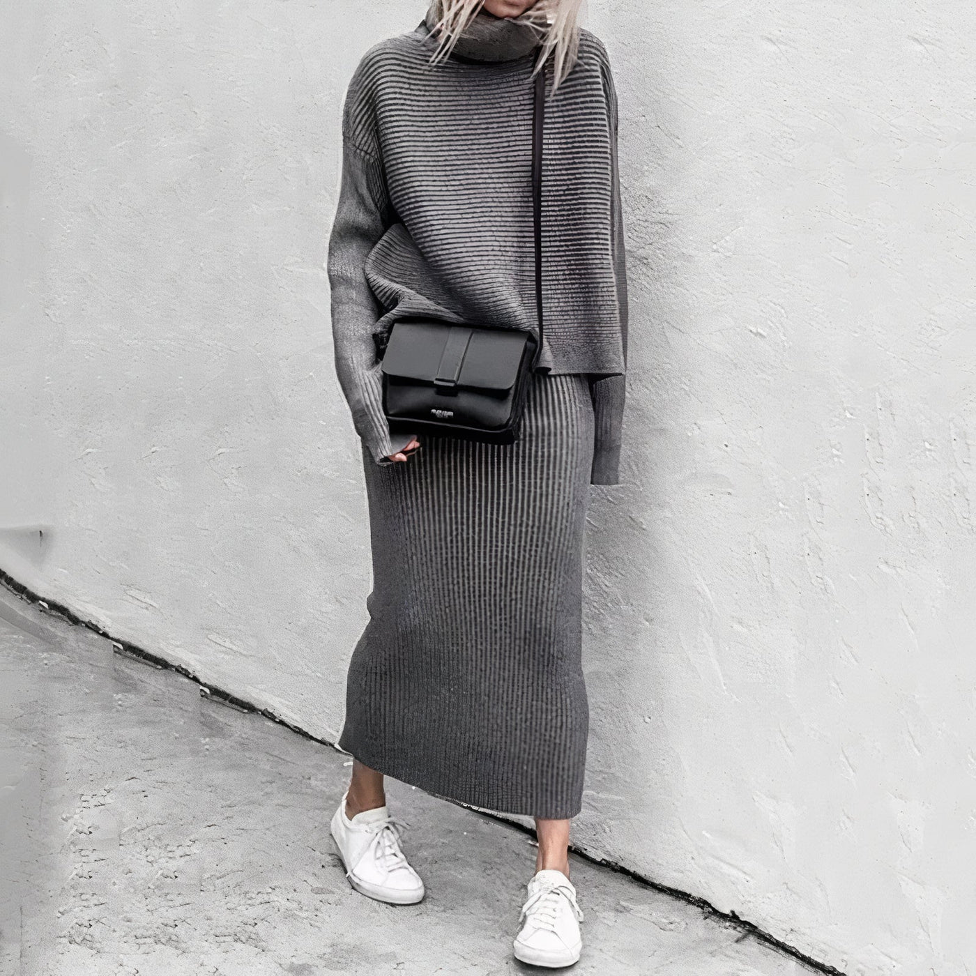 Modisches Pullover-Rock-Set für Frauen - Anita