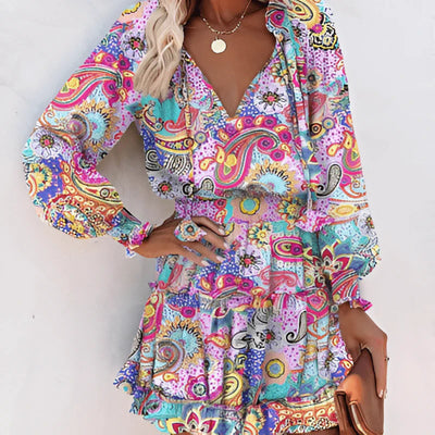 Heilin – Stilvolles Kleid mit lebendigem Print