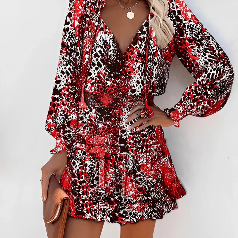 Heilin – Stilvolles Kleid mit lebendigem Print