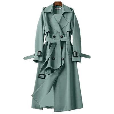 Damen Klassischer Trenchcoat | Lang Elegant