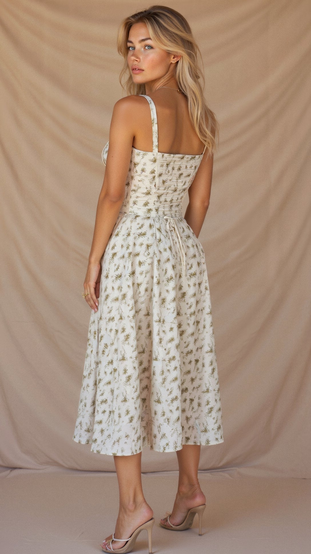 KIANA™ | Blumenkleid mit Corsagenoberteil und Schlitz