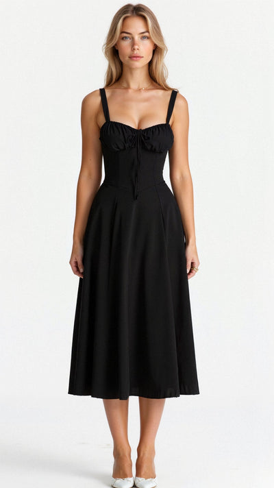 KIANA™ | Blumenkleid mit Corsagenoberteil und Schlitz