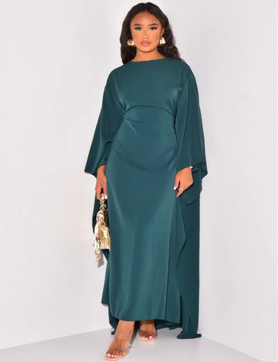 Betisha – Eleganter, drapierter Maxi-Kaftan