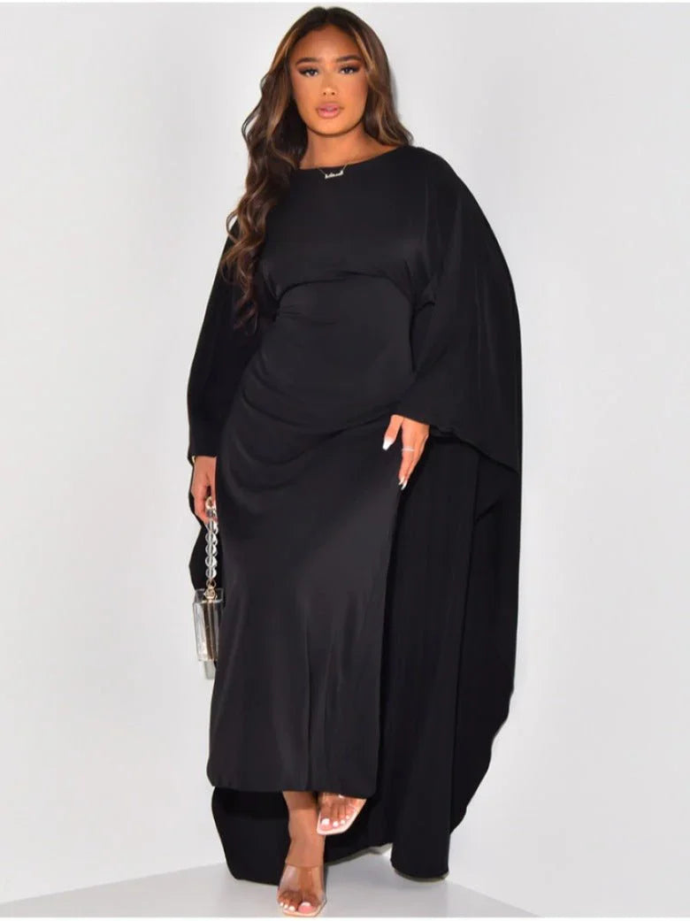 Betisha – Eleganter, drapierter Maxi-Kaftan