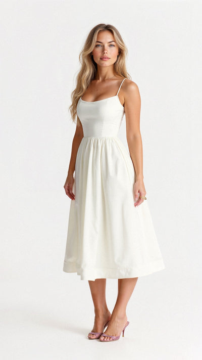 Fließendes Ärmelloses Maxikleid | Elegantes Abendkleid | Sommerkleid