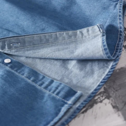 HERREN „RANCHER“ PREMIUM DENIM BUTTON UP