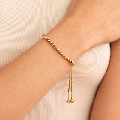 Nila – Vergoldetes Armband mit Perlen
