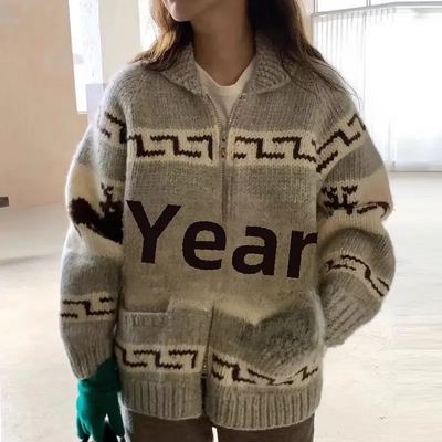 Tyla | Damen Norweger Pullover | Schwarz