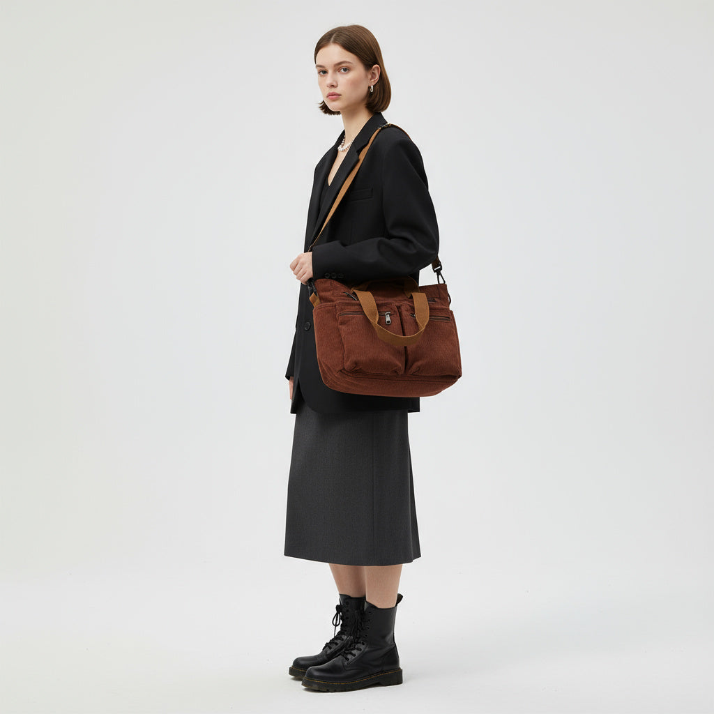 OLIVA Tote | Vielseitige und Stilvolle Tasche aus Hochwertigem Cord