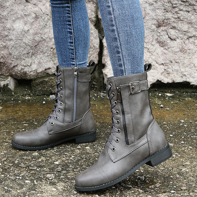 Orthopädische Damenstiefel aus Leder - Antonia