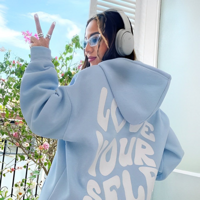 Tiffany | Damen Oversize Hoodie | Schwarz