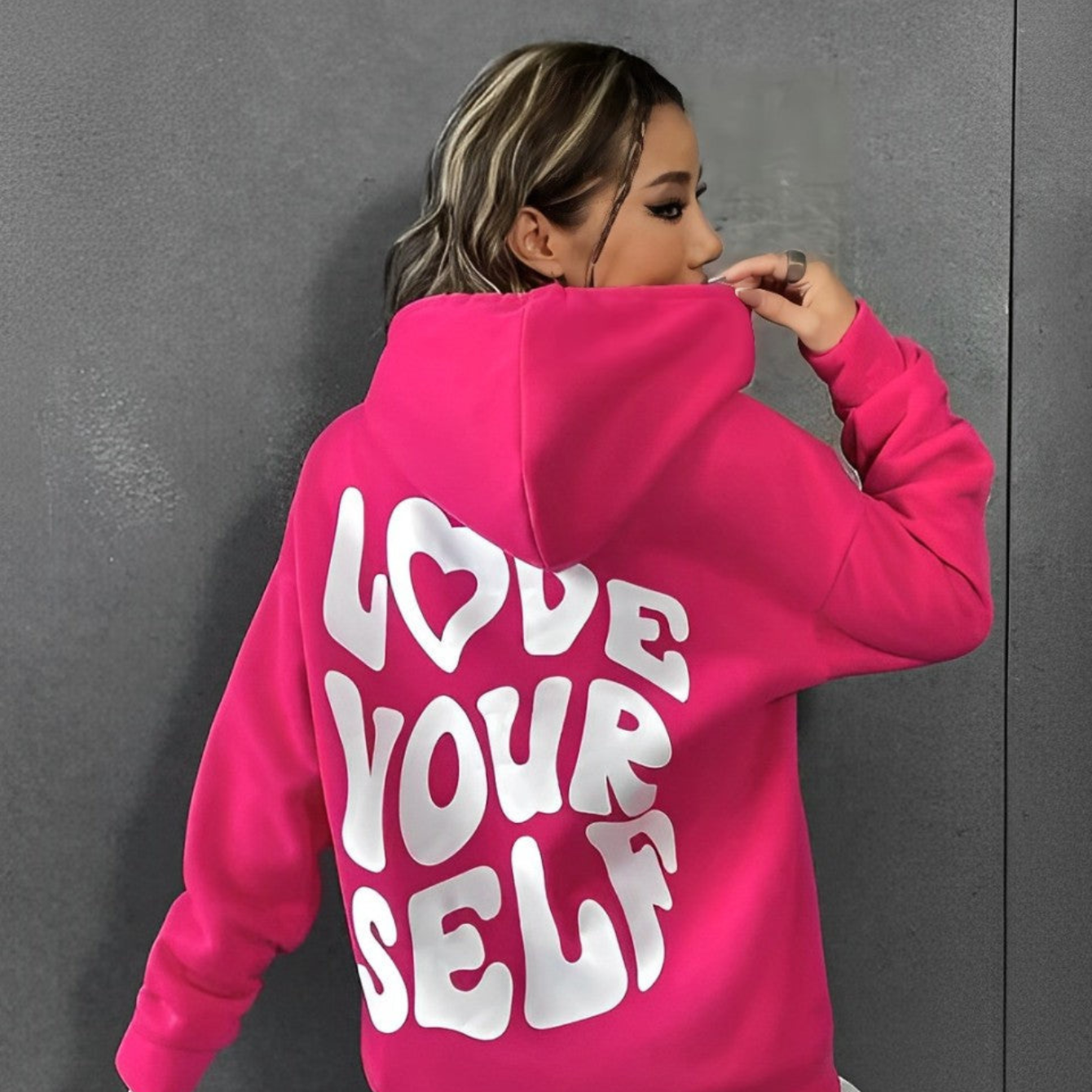 Tiffany | Damen Oversize Hoodie | Schwarz