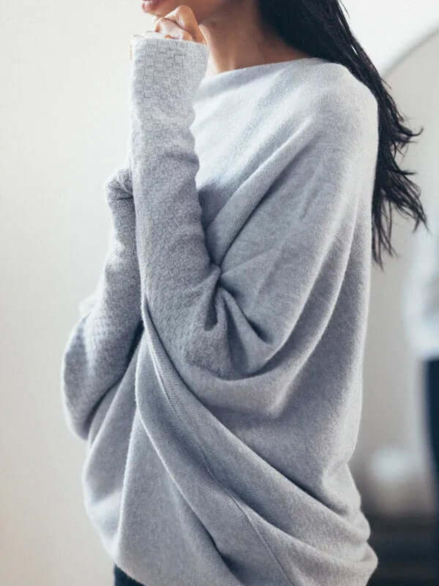 Imogen | Damen Oversize Pullover | Schwarz