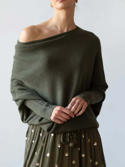 Imogen | Damen Oversize Pullover | Schwarz