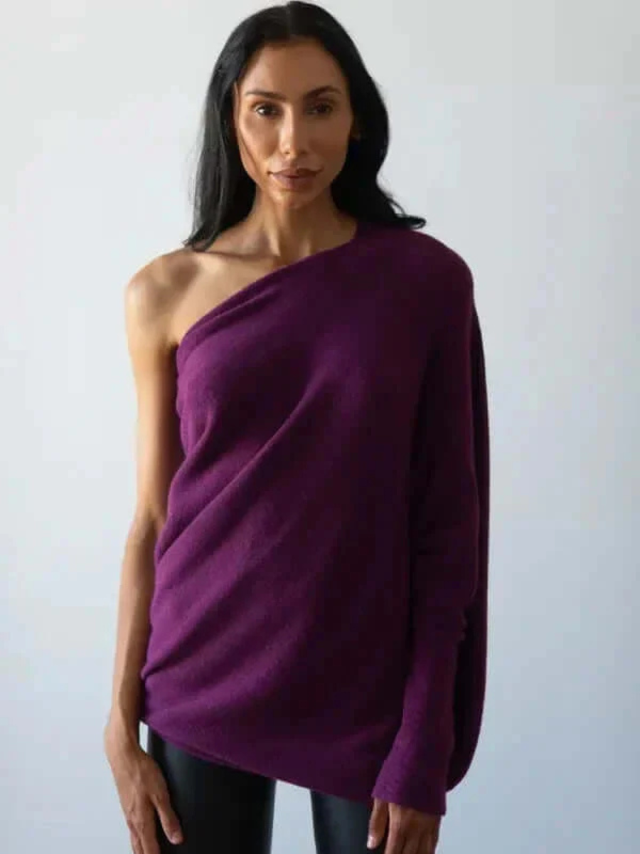 Imogen | Damen Oversize Pullover | Schwarz