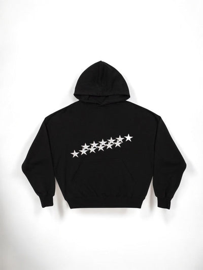 Oversized Damen Hoodie mit Sternen-Print - Streetwear