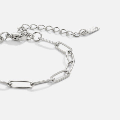 Büroklammer Silberarmband