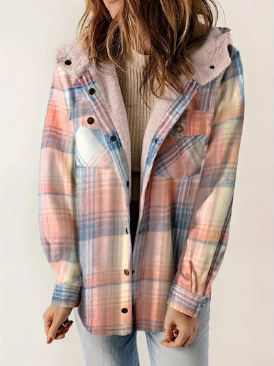 KARIERTER TEDDY FLEECE