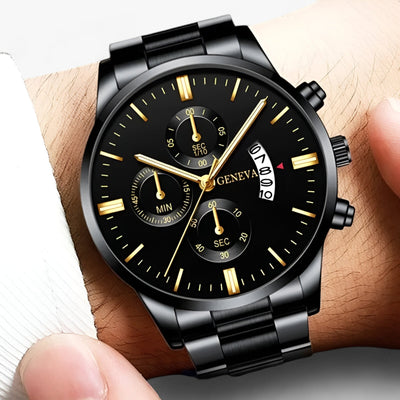 VernoTime Elegant runde Schiefertafel – mit Kalenderanzeige