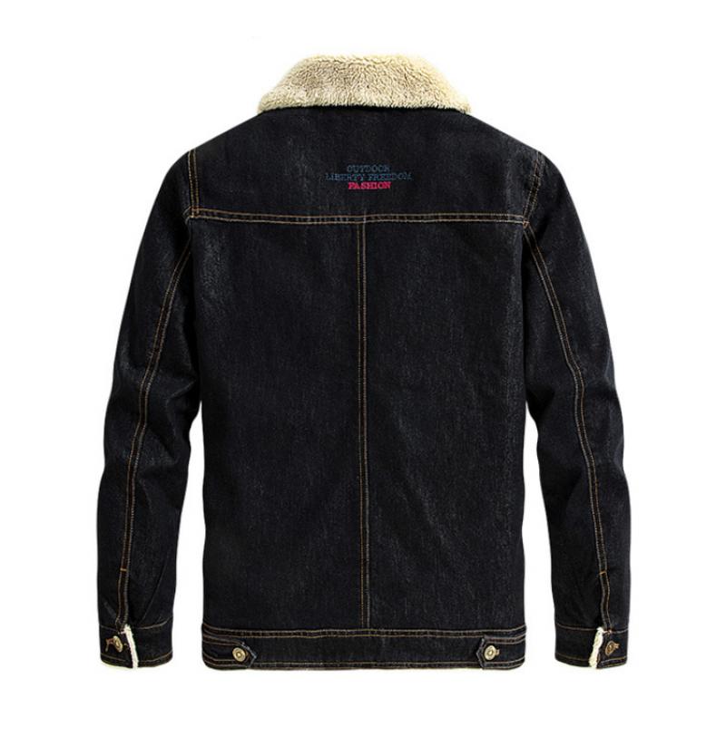 Herren Slim-Fit Denim Jacke mit mehreren Taschen