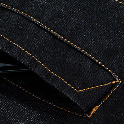 Herren Slim-Fit Denim Jacke mit mehreren Taschen