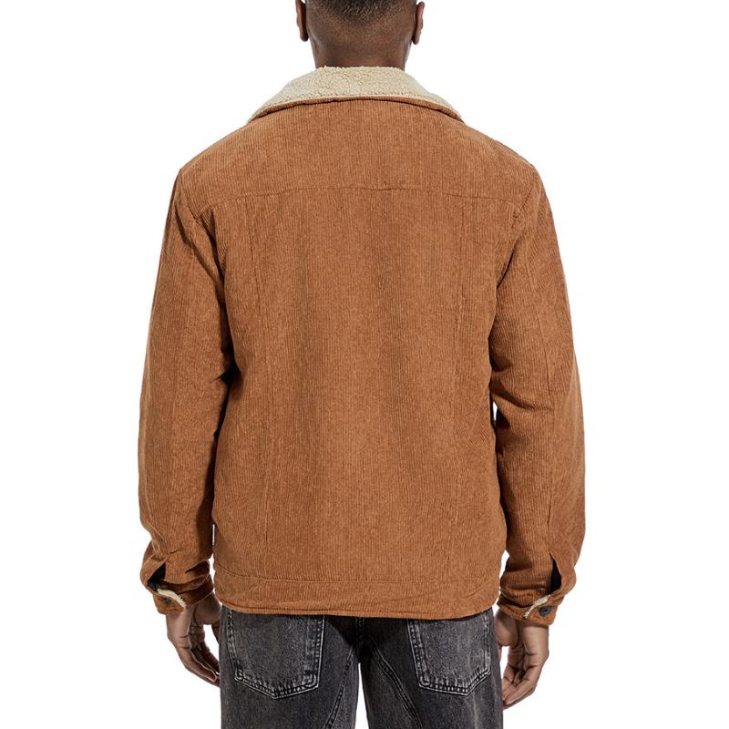 Herren-Knopfjacke mit Reverskragen