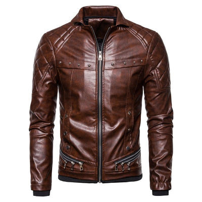 Herren Vintage-Jacke mit abnehmbarem Kragen