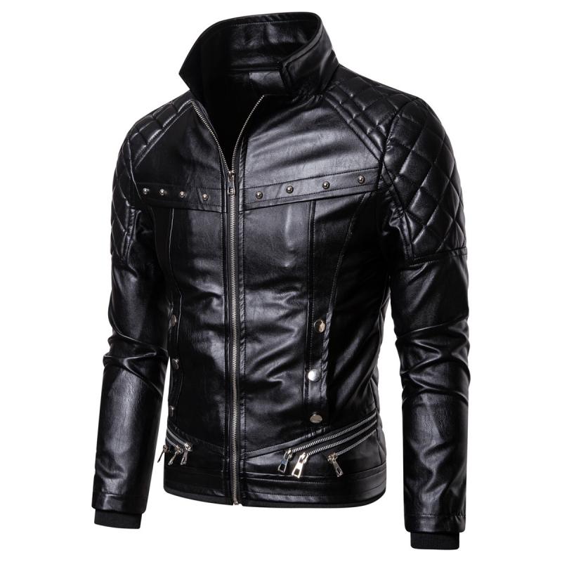 Herren Vintage-Jacke mit abnehmbarem Kragen