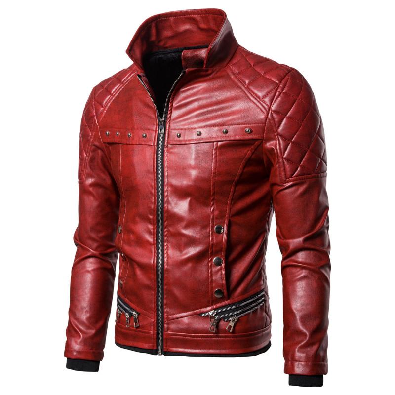 Herren Vintage-Jacke mit abnehmbarem Kragen