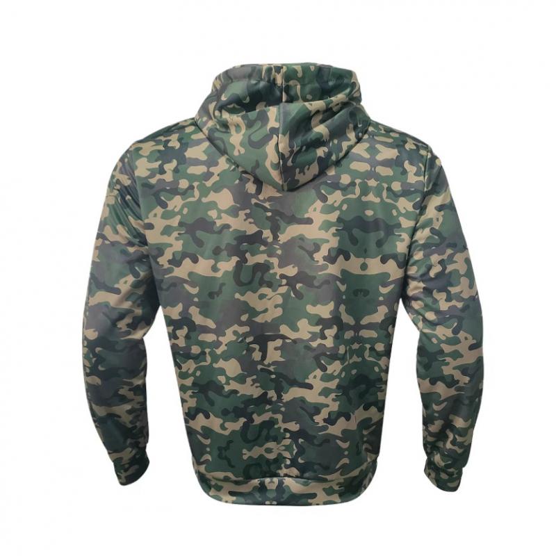 Herren-Camouflage-Kapuzenjacke mit Seitentaschen