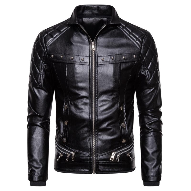Herren Vintage-Jacke mit abnehmbarem Kragen