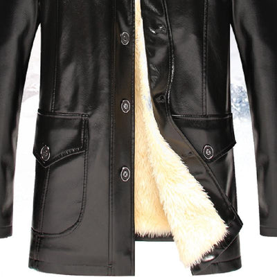 Herren-Langjacke mit Kragen