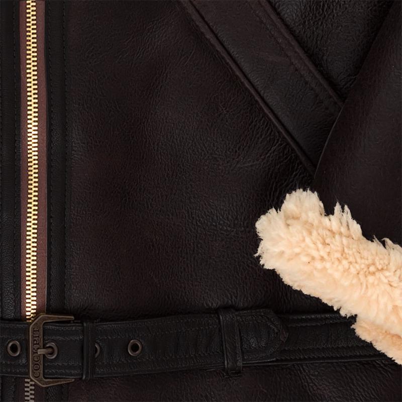 Reverskragenjacke mit Gürtel für Herren