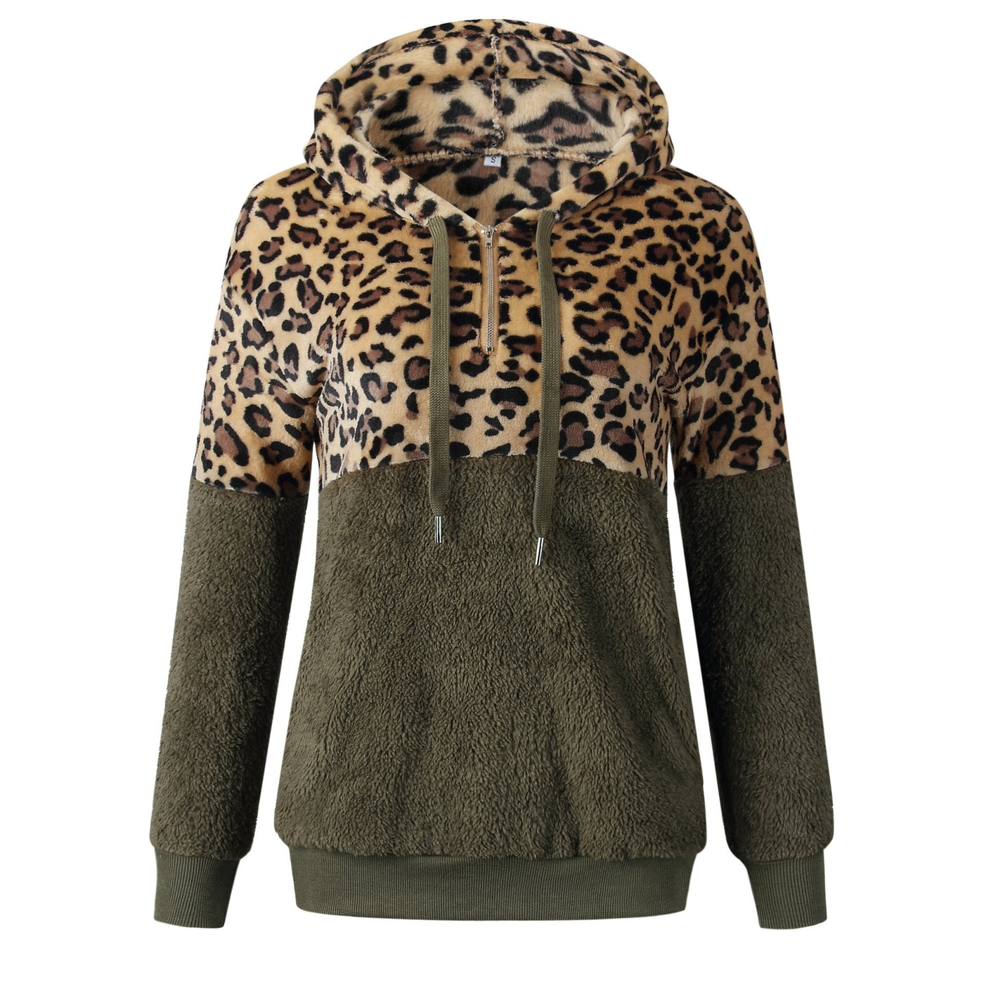 Teddy Pullover - extrem warmer und kuscheliger hoodie mit stylischem leopardenmuster für den frühling