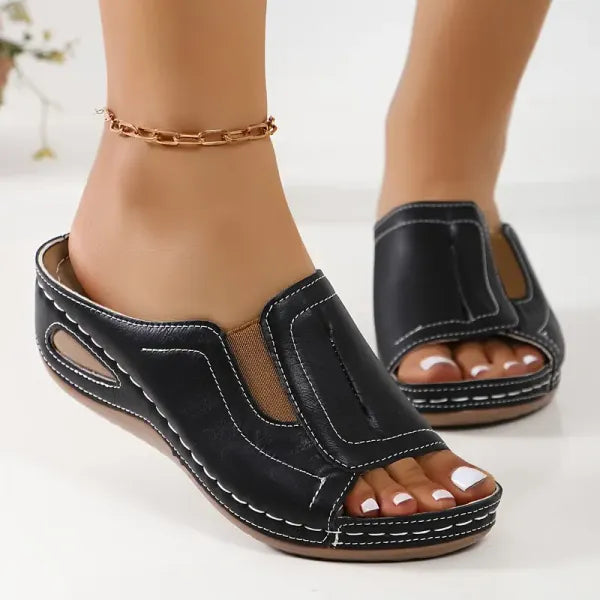 Welcy – Hochwertige Ledersandalen mit offener Spitze