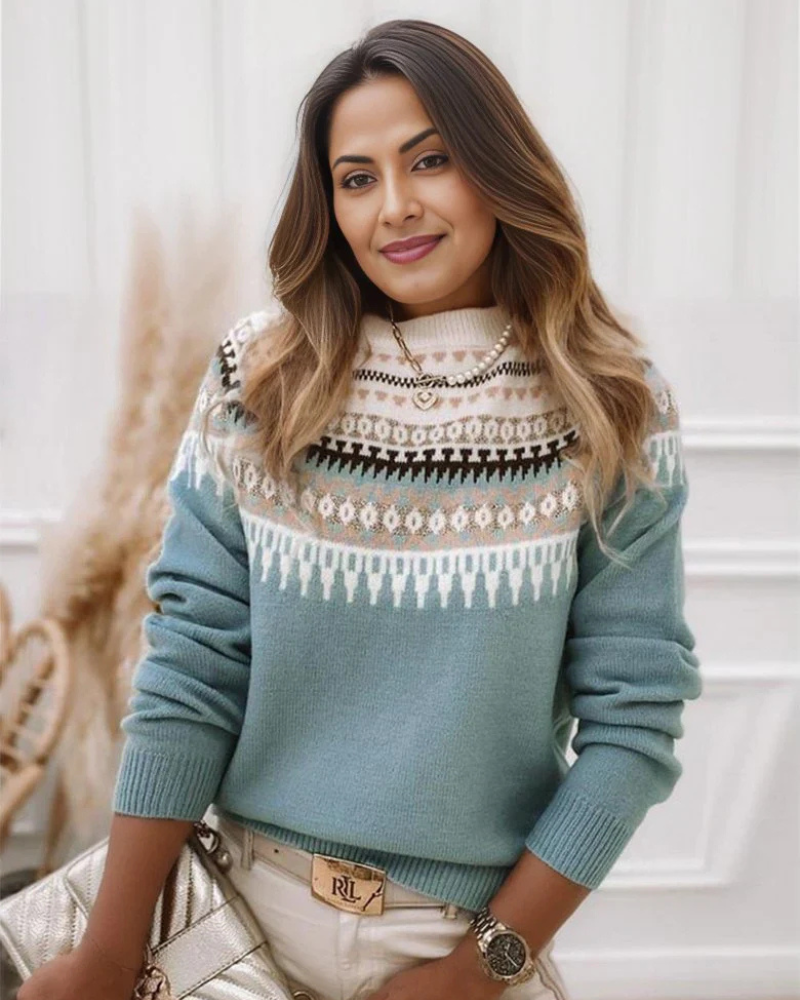 Darlene | Norweger Pullover Damen | Kurz