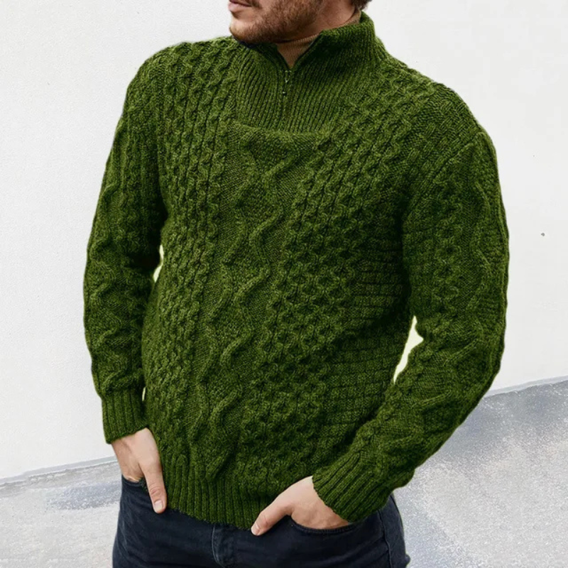Uriel | Herren Pullover Mit Reißverschluss | Knit Sweater