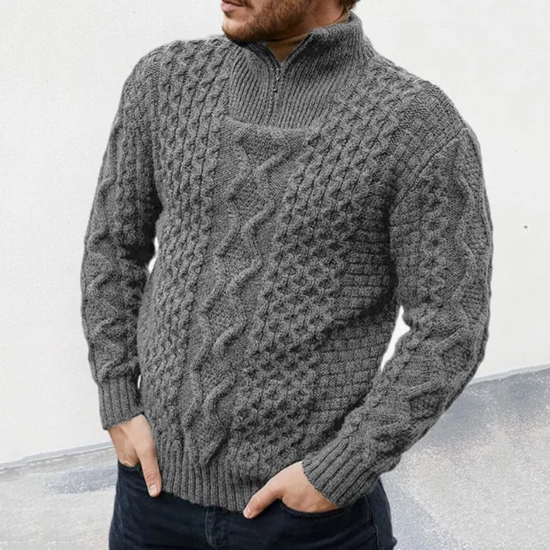 Uriel | Herren Pullover Mit Reißverschluss | Knit Sweater