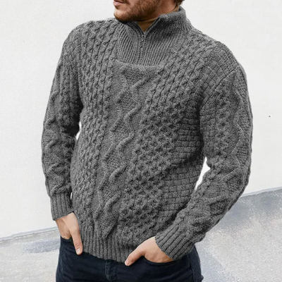 Uriel | Herren Pullover Mit Reißverschluss | Knit Sweater