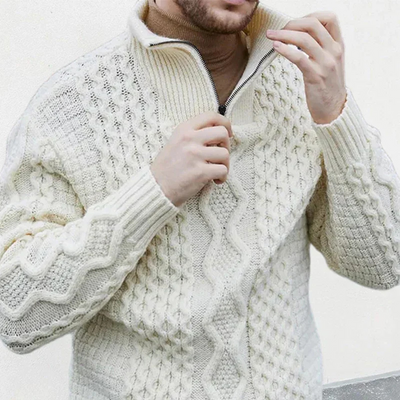 Uriel | Herren Pullover Mit Reißverschluss | Knit Sweater