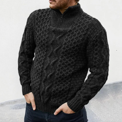 Uriel | Herren Pullover Mit Reißverschluss | Knit Sweater