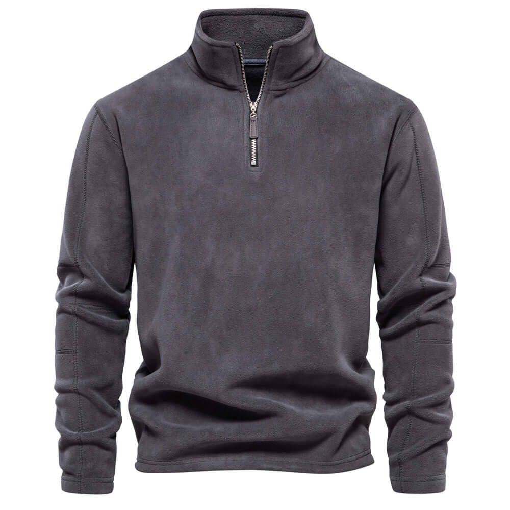 Baldwin | Herren Pullover Mit Reißverschluss | Schwarz Sweater