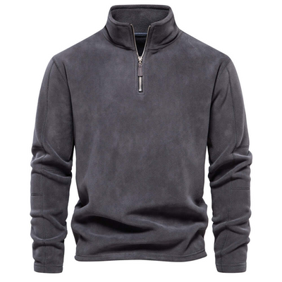 Baldwin | Herren Pullover Mit Reißverschluss | Schwarz Sweater