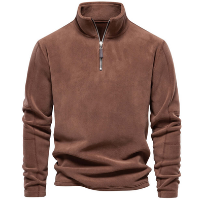 Baldwin | Herren Pullover Mit Reißverschluss | Schwarz Sweater
