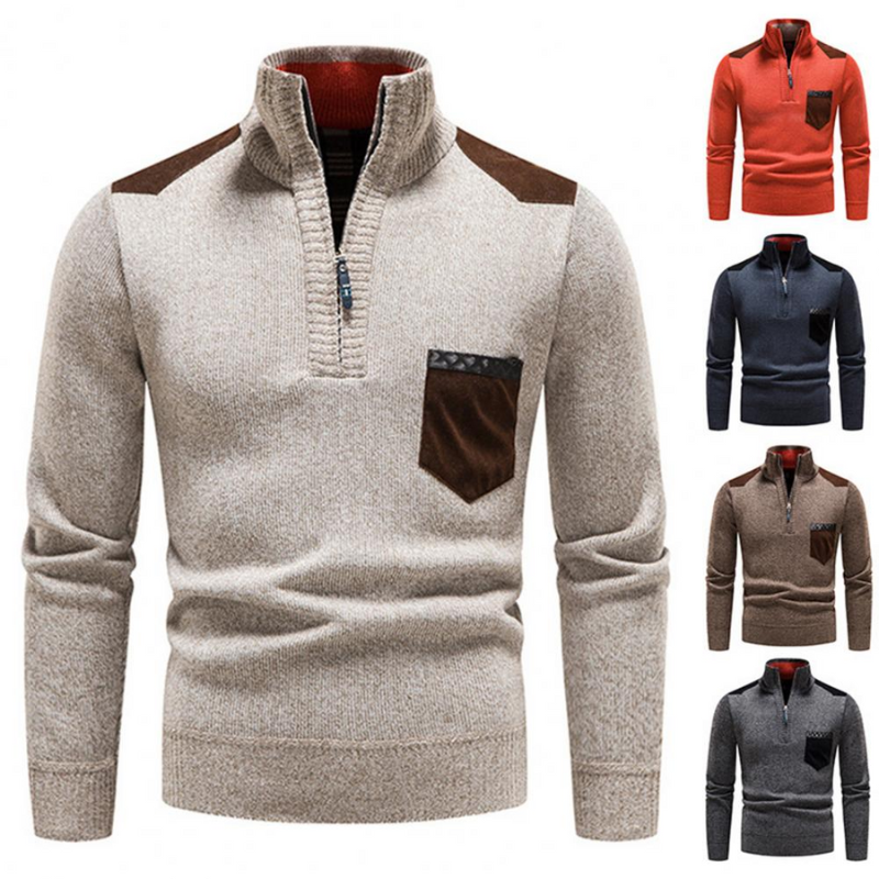 Brixton | Herren Pullover Mit Reißverschluss | Stehkragen Sweater