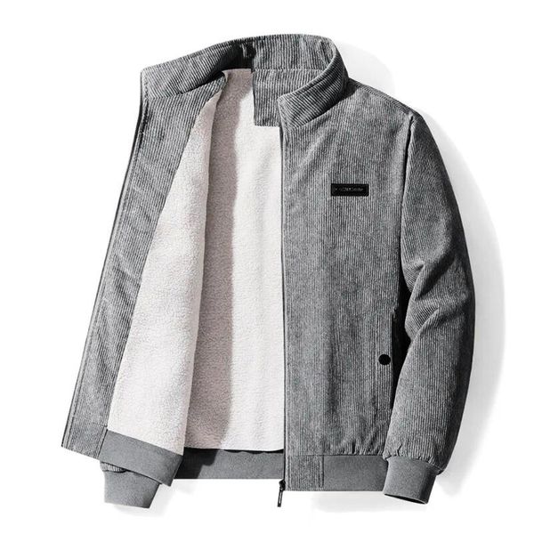 Retro-Samtjacke mit Sherpa-Futter für Herren - Elias
