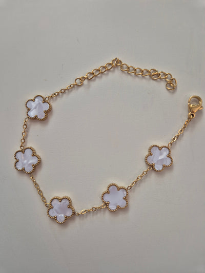 Lana Kleeblatt-Armband | Vergoldet