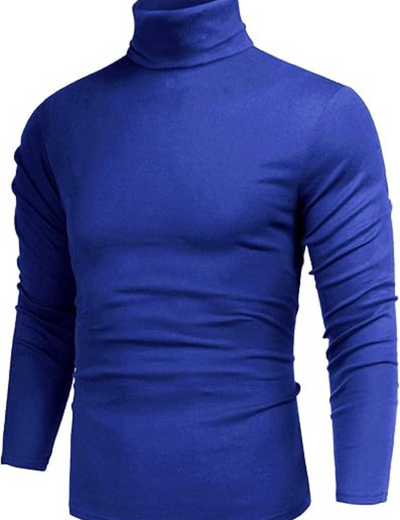 Dacian | Herren Rollkragenpullover Schwarz | Kurz
