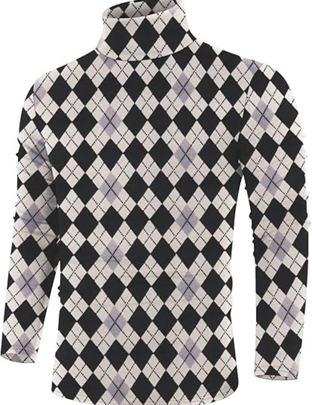 Dacian | Herren Rollkragenpullover Schwarz | Kurz